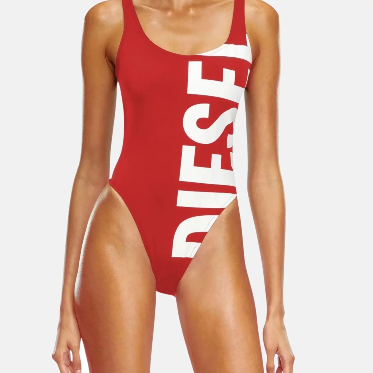 Diesel - BfswKylia Γυναικείο Ολόσωμο Μαγιό - RED-WHITE (0212)