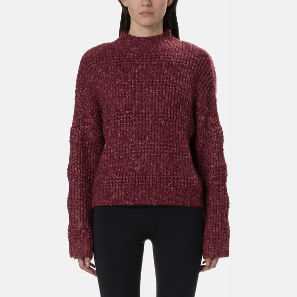 DKNY - Long Sleeve Γυναικείο Πουλόβερ - BORDEAUX (0023)