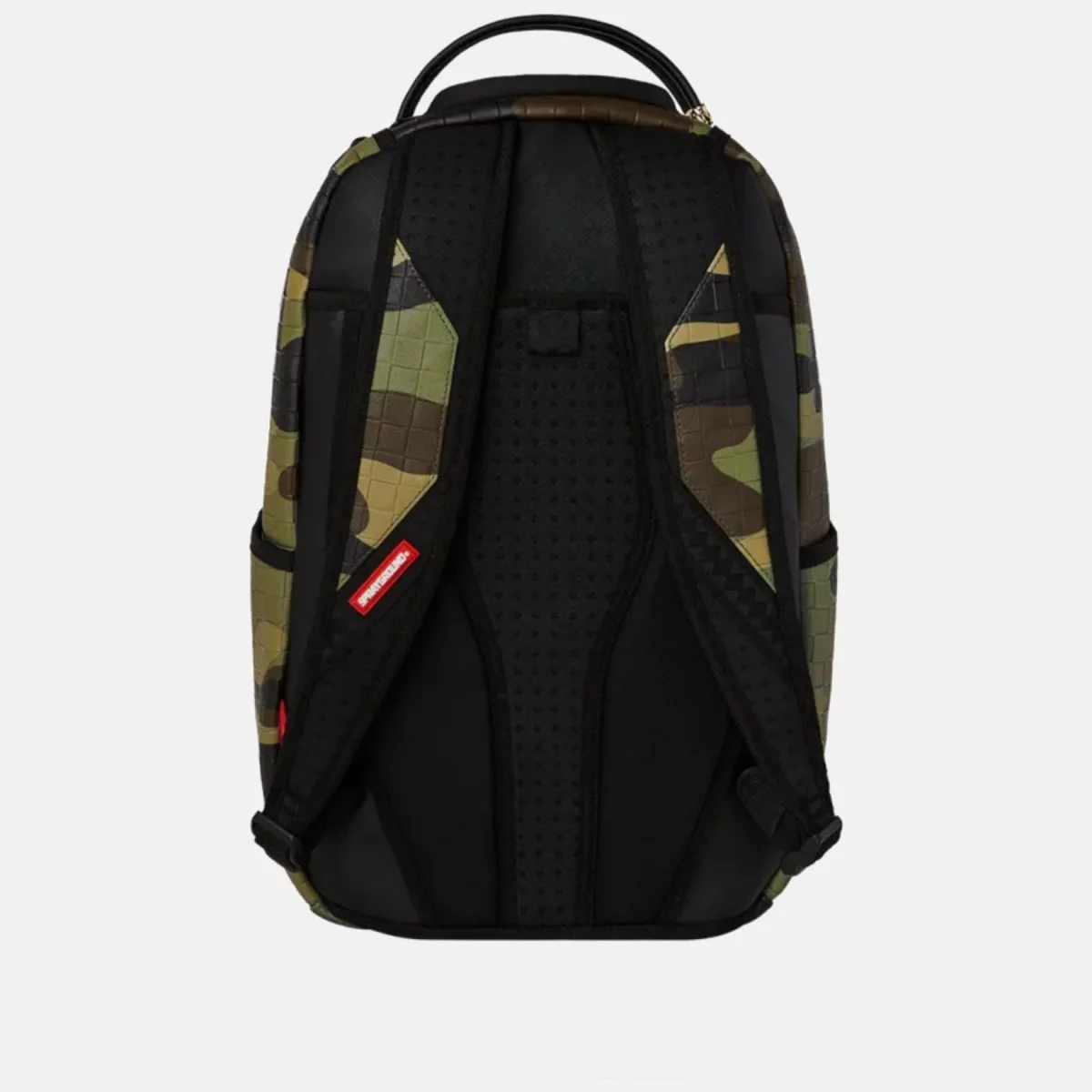 Sprayground Kids Woodland Camo Check Backpack in Green (45cm)
