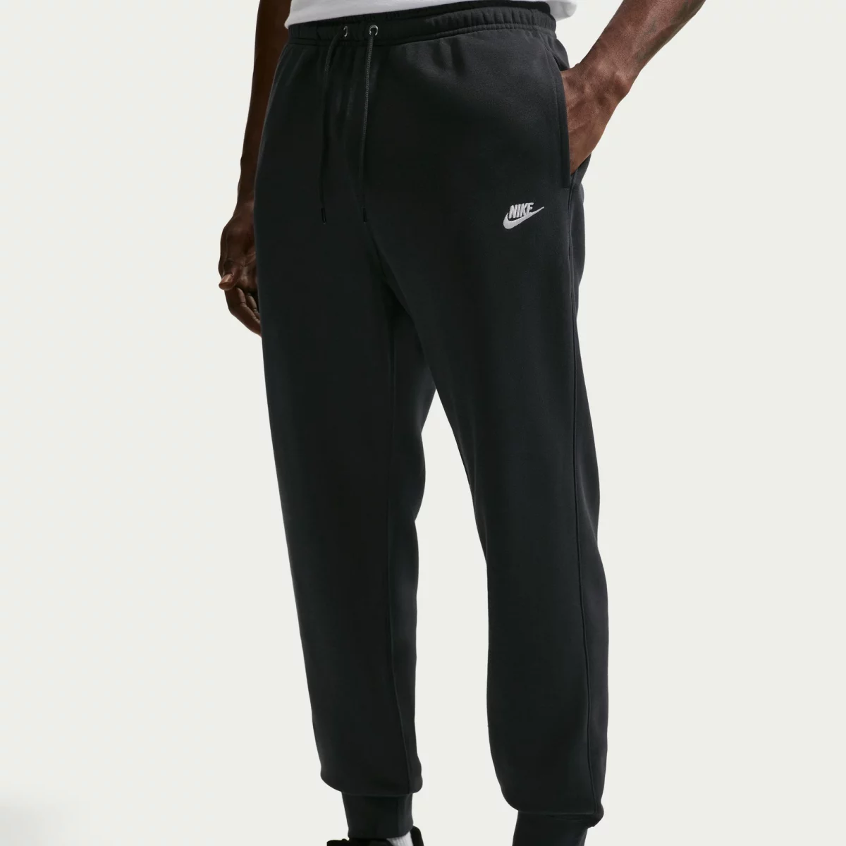 Nike - Nike Club French Terry Ανδρικό Παντελόνι Φόρμας - BLACK (0002)