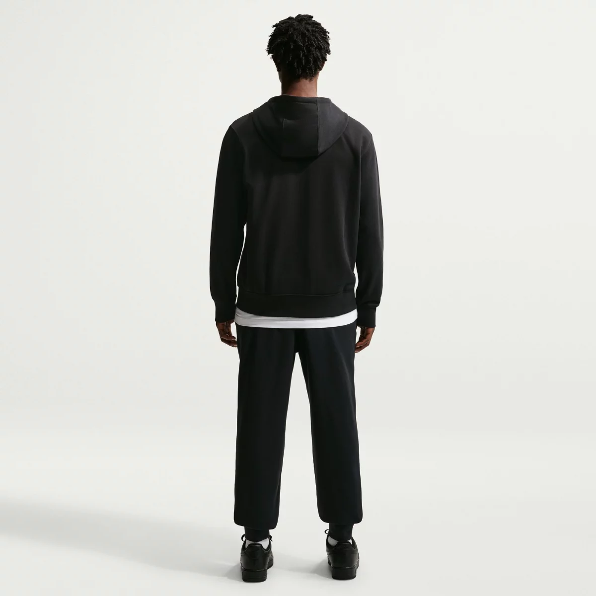 Nike - Nike Club French Terry Ανδρικό Παντελόνι Φόρμας - BLACK (0002)