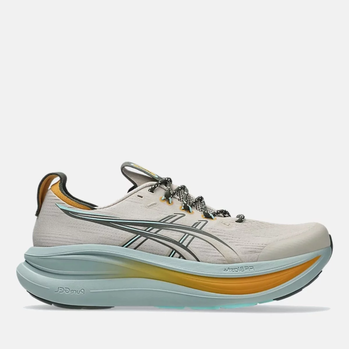 Asics - Asics Gel-Nimbus 28 TR Ανδρικά Παπούτσια για Τρέξιμο - BEIGE-BLUE (0343)