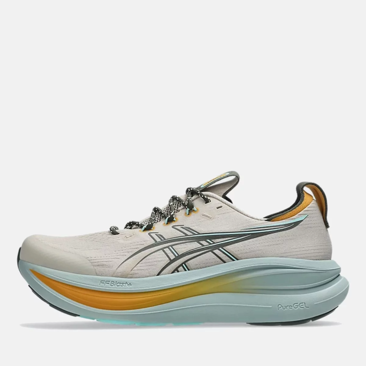 Asics - Asics Gel-Nimbus 28 TR Ανδρικά Παπούτσια για Τρέξιμο - BEIGE-BLUE (0343)