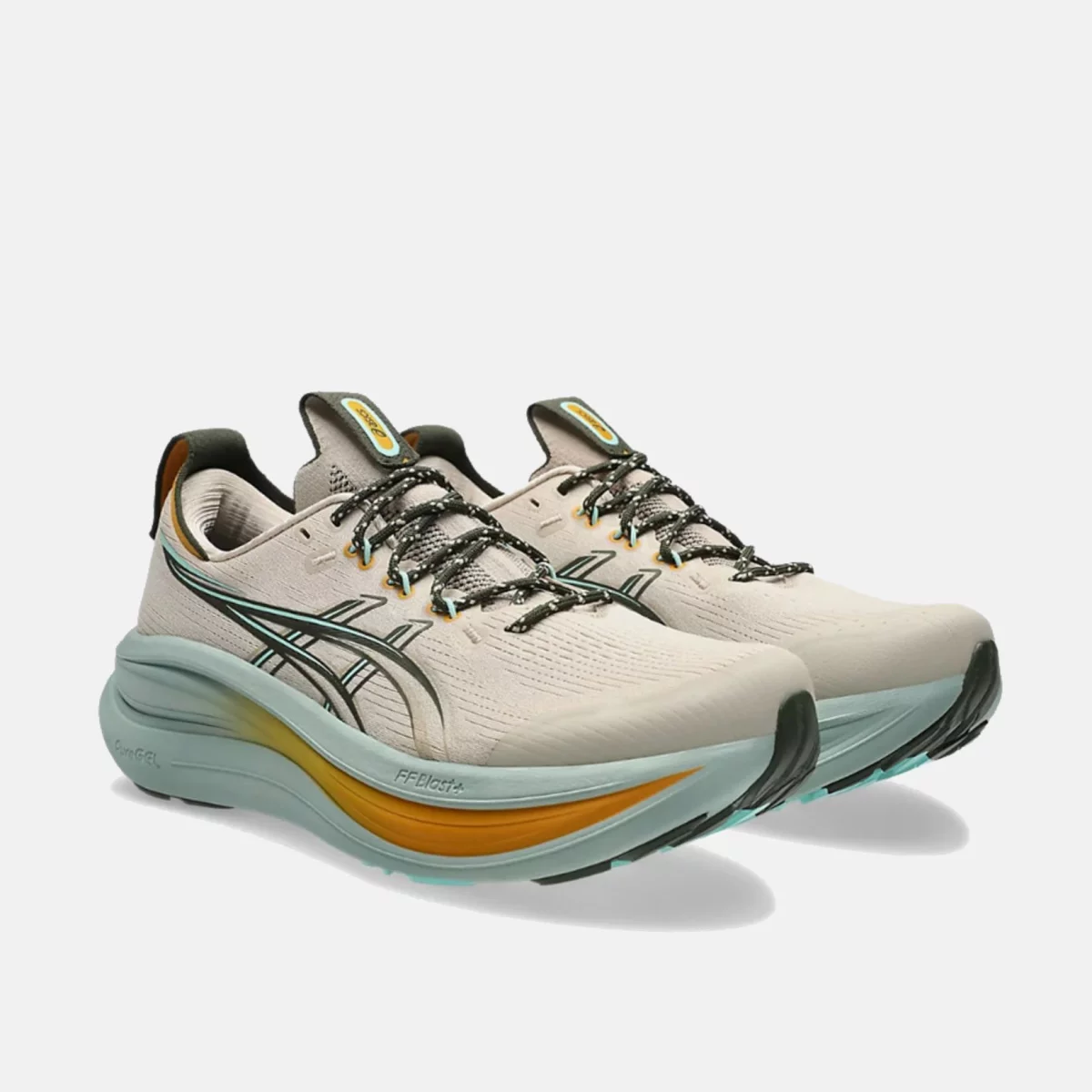 Asics - Asics Gel-Nimbus 28 TR Ανδρικά Παπούτσια για Τρέξιμο - BEIGE-BLUE (0343)