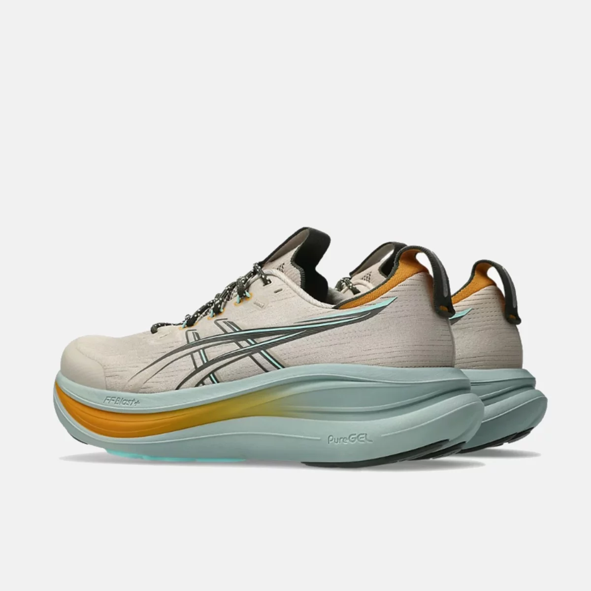 Asics - Asics Gel-Nimbus 28 TR Ανδρικά Παπούτσια για Τρέξιμο - BEIGE-BLUE (0343)