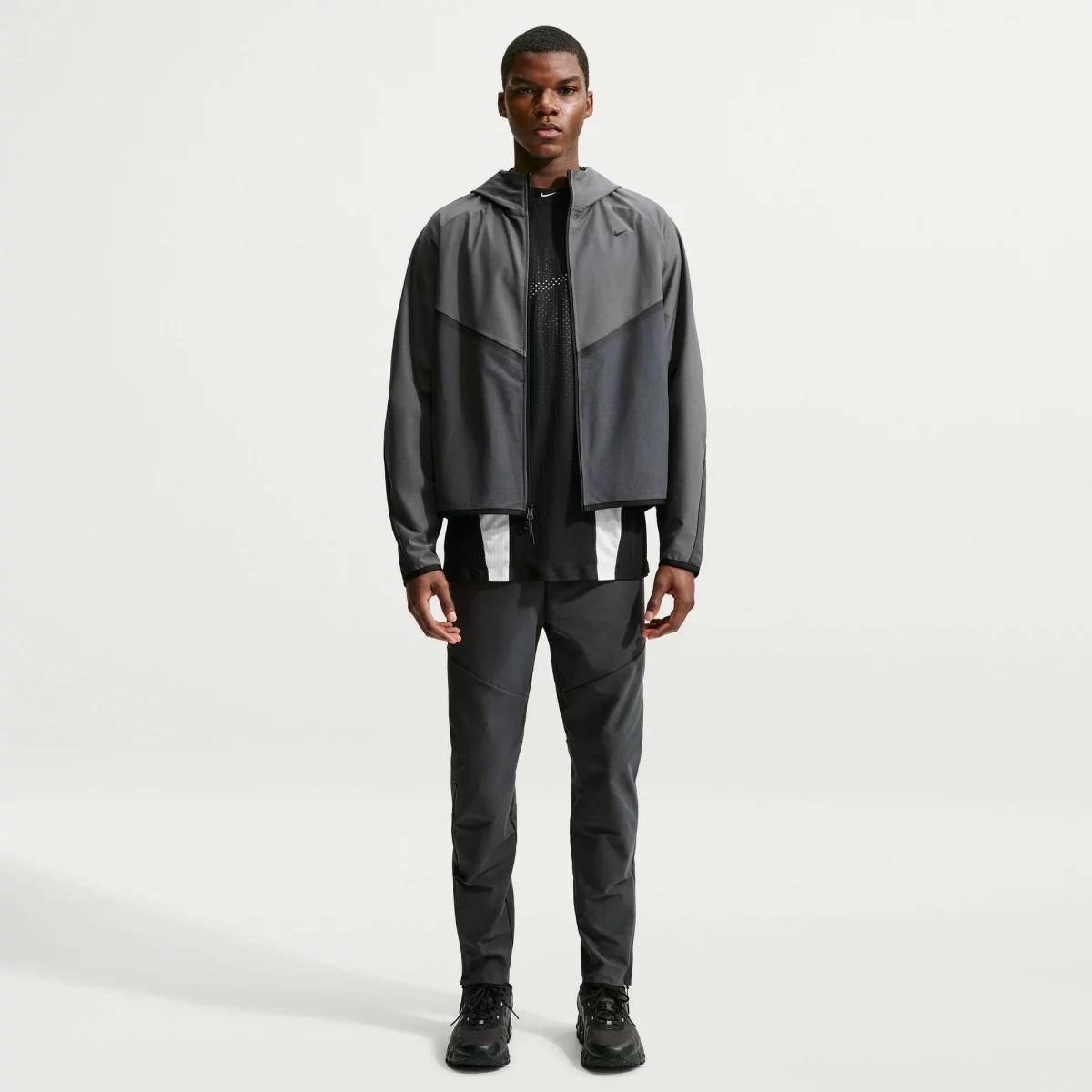 Nike - Nike Tech Dri-FIT Ανδρικό Παντελόνι Φόρμας - GREY-BLACK (0132)