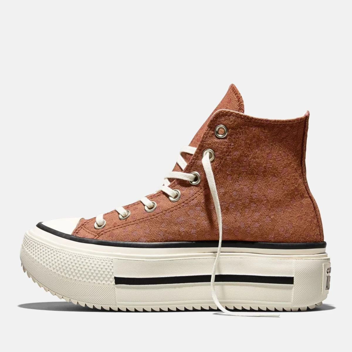 Converse - Converse Chuck Taylor All Star Lift Double Stack Platform Γυναικεία Sneakers - BROWN-WHIT (0165)