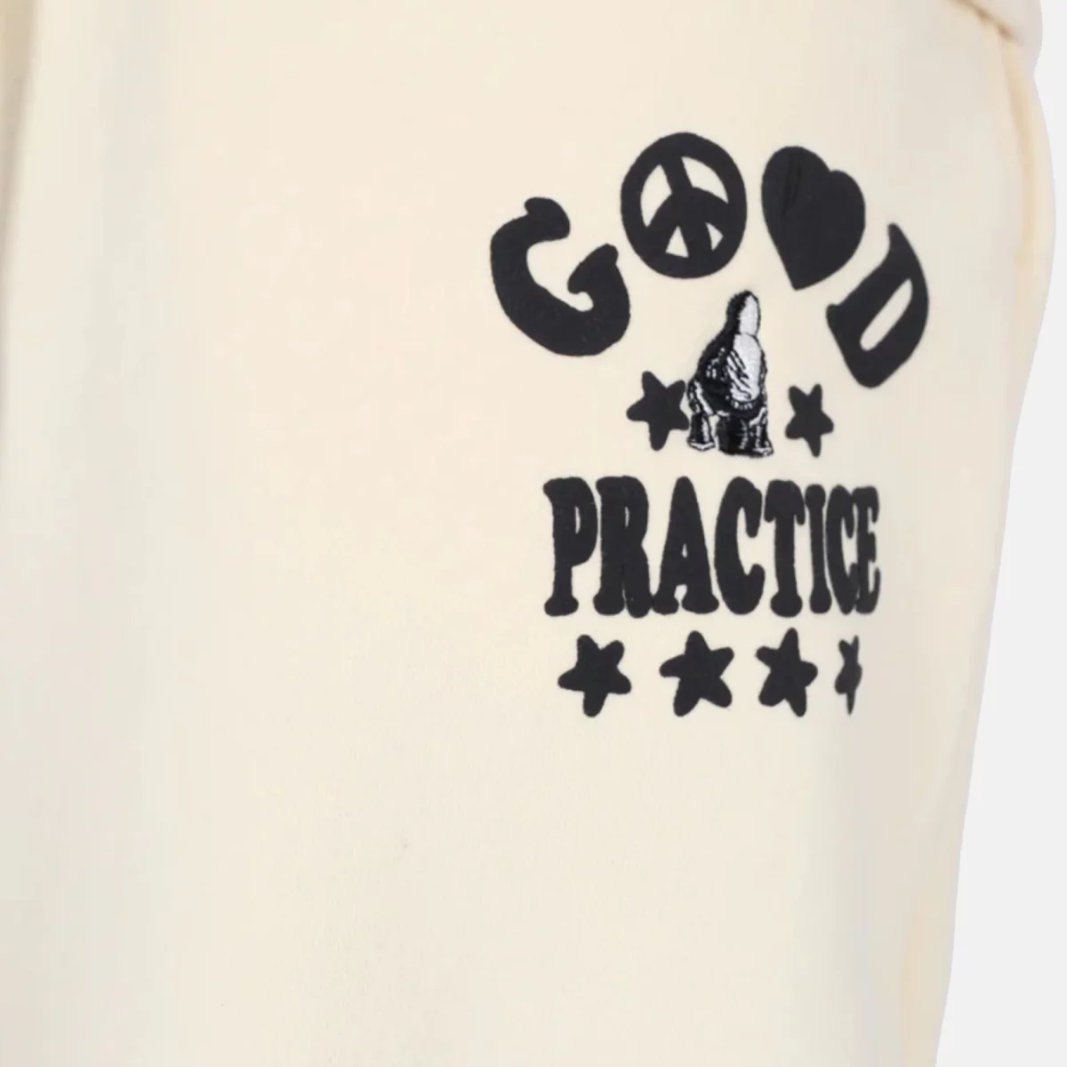 Good Practice - Good Practice Logo Fleece Sweatpant Unisex Παντελόνι Φόρμας - BEIG-BLACK (0341)