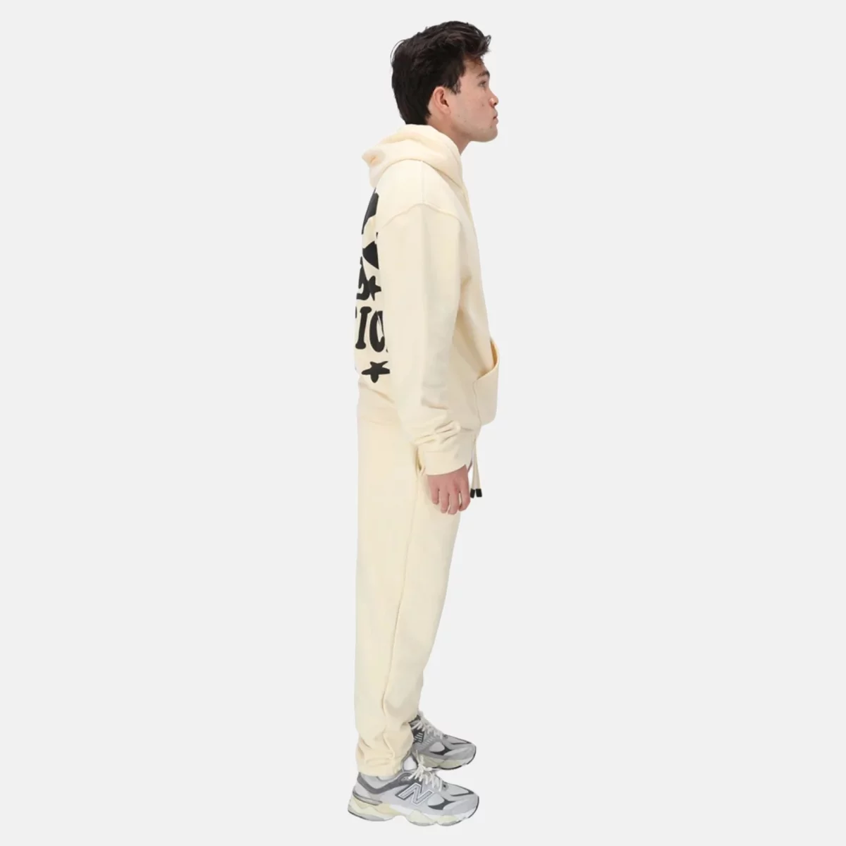 Good Practice - Good Practice Logo Fleece Sweatpant Unisex Παντελόνι Φόρμας - BEIG-BLACK (0341)