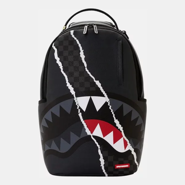 Sprayground - Sprayground Center Rip Revealing Backpack - BLACK (0002)