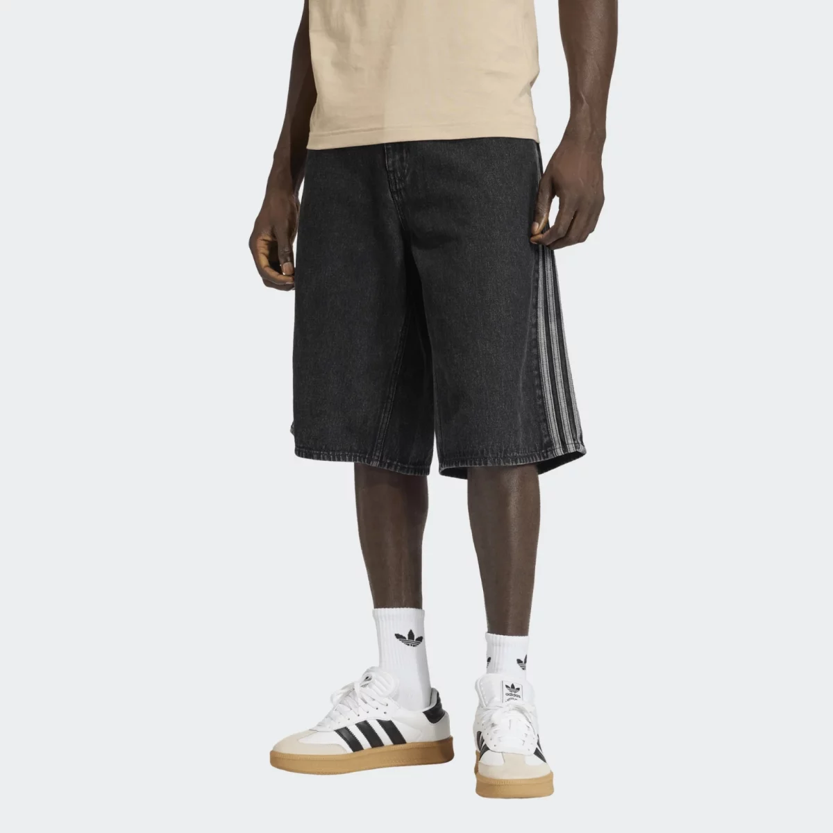 adidas Originals - adidas Originals Firebird Adicolor Denim Ανδρικό Σορτς - DK. GREY (0614)