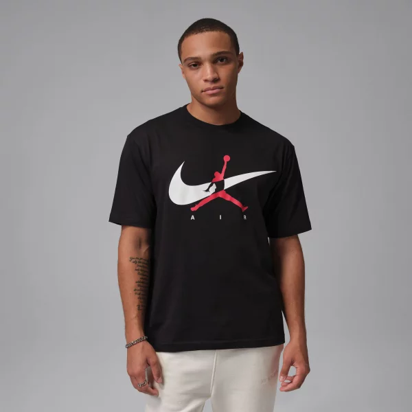 Jordan - Jordan Brooklyn Ανδρικό T-shirt - WHITE-BLAK (0275)