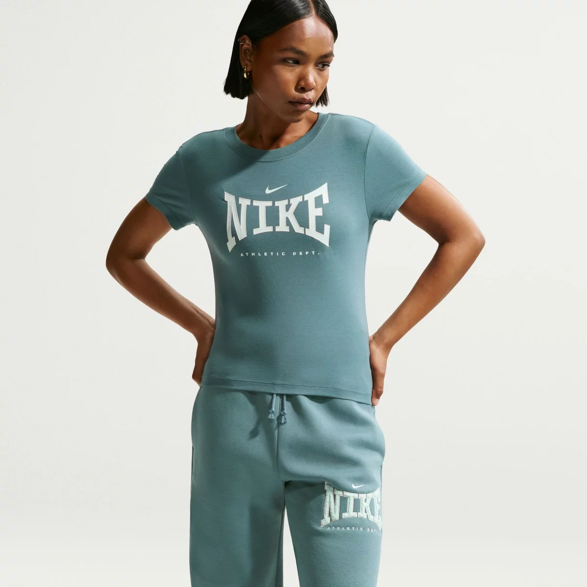 Nike - Nike Sportswear Slim Γυναικείο T-shirt - BLUE-WHITE (0367)