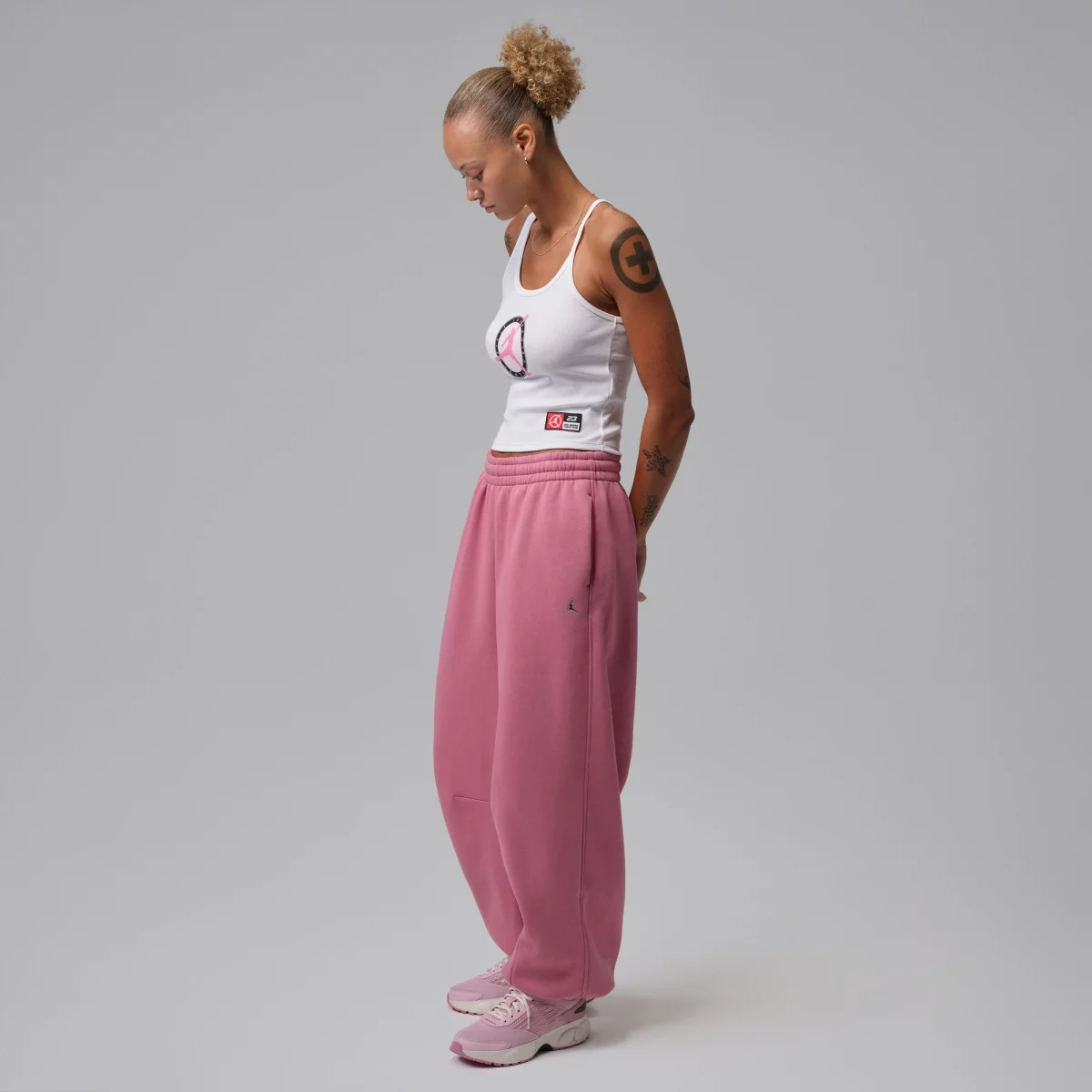 Jordan - Jordan Brooklyn Γυναικείο Παντελόνι Φόρμας - PINK (0030)