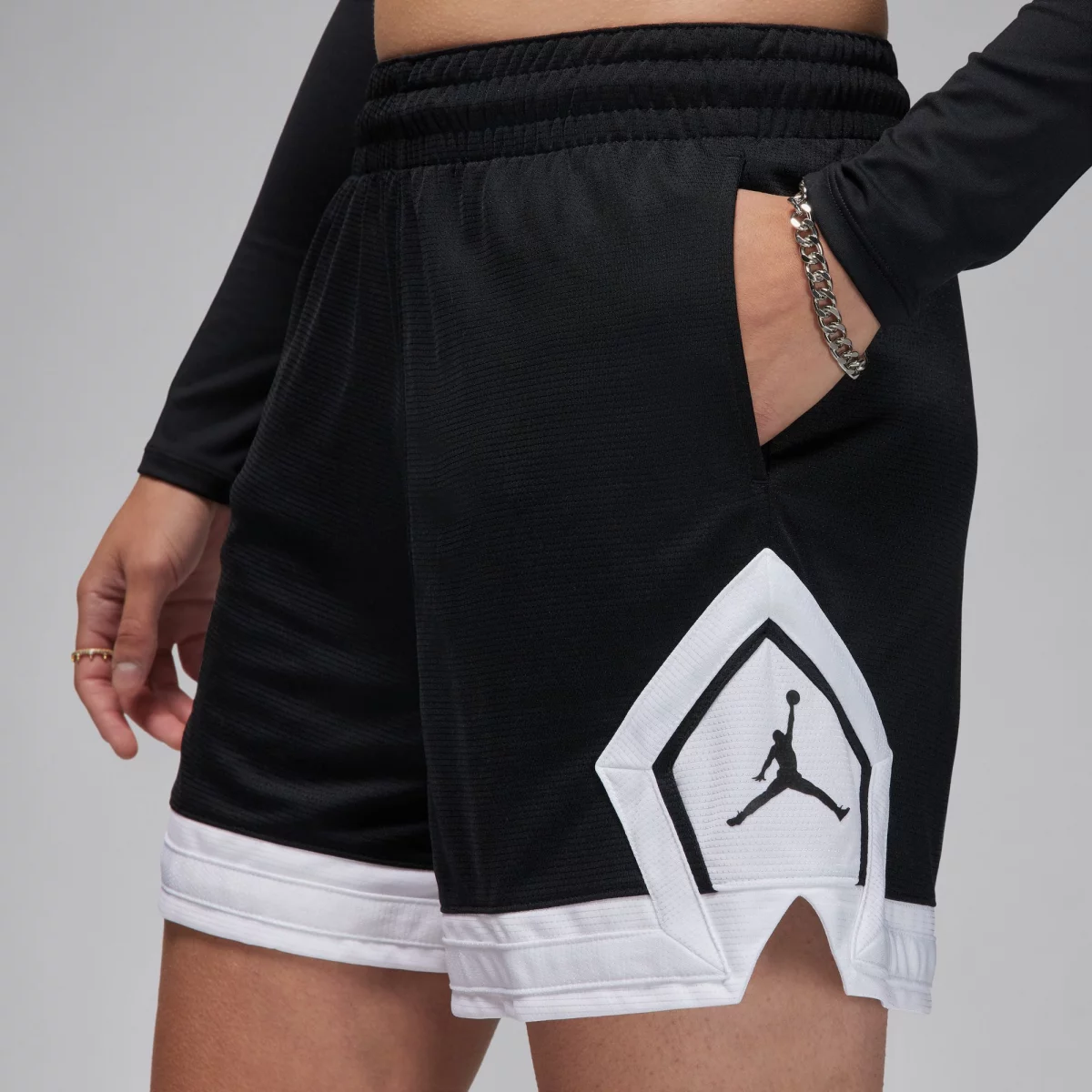 Jordan - Jordan Sport Γυναικείο Σορτς - BLACK-WHIT (0313)