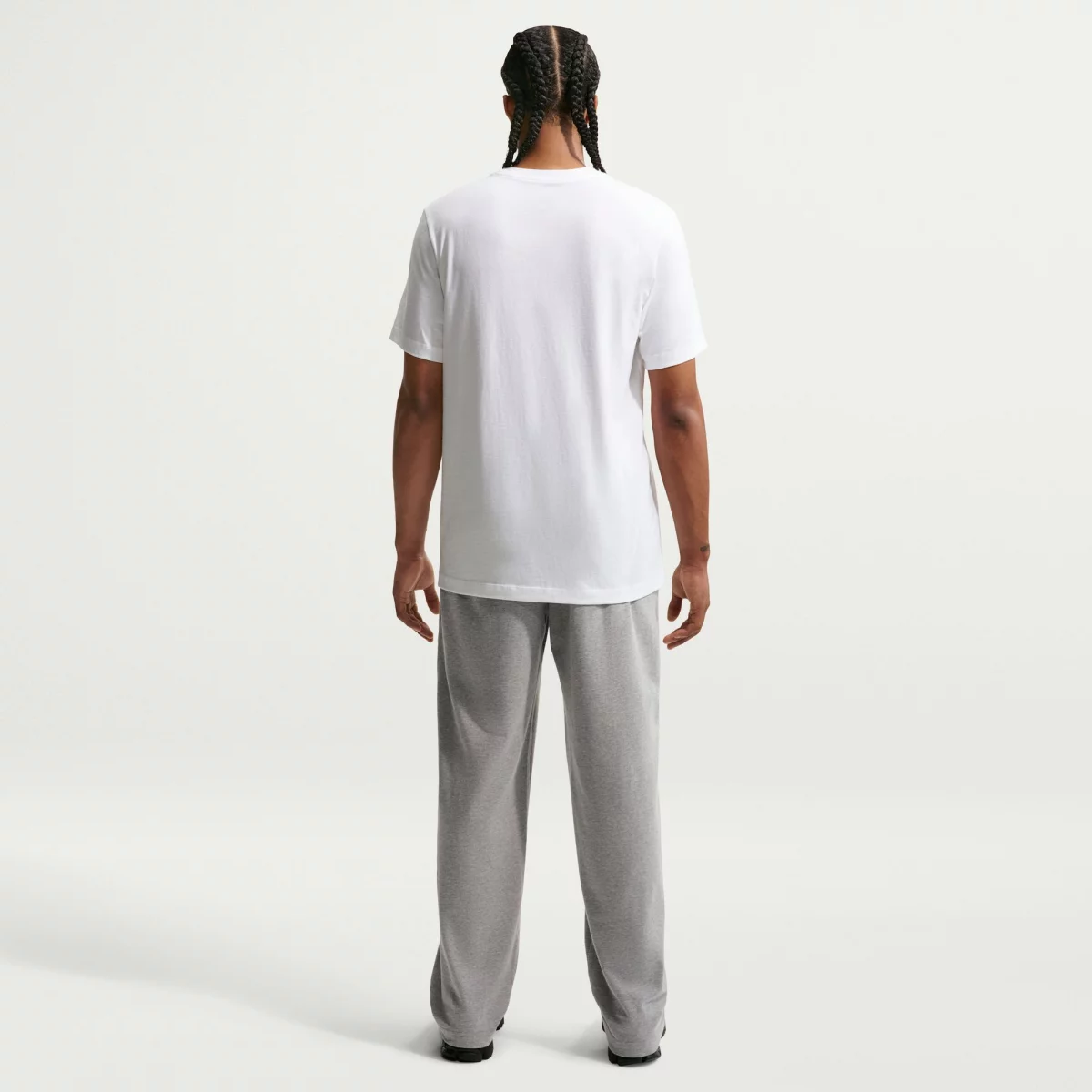 Nike - Nike Sportswear Swoosh Ανδρικό T-shirt - WHITE-BLAK (0275)