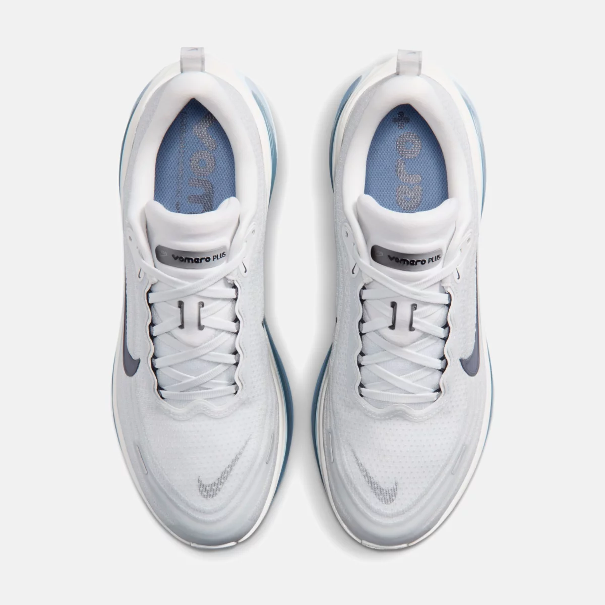 Nike - Nike Vomero Plus Ανδρικά Παπούτσια για Τρέξιμο - WHITE-BLUE (0277)