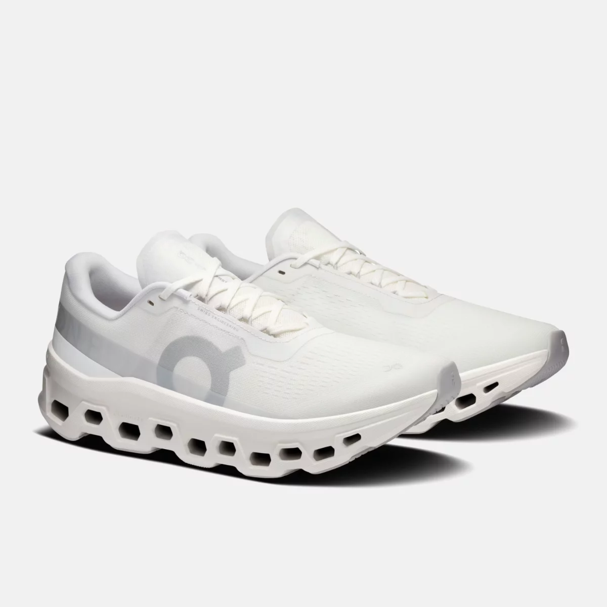 On - On Cloudmonster 1 Ανδρικά Παπούτσια για Τρέξιμο - WHITE-GREY (0268)
