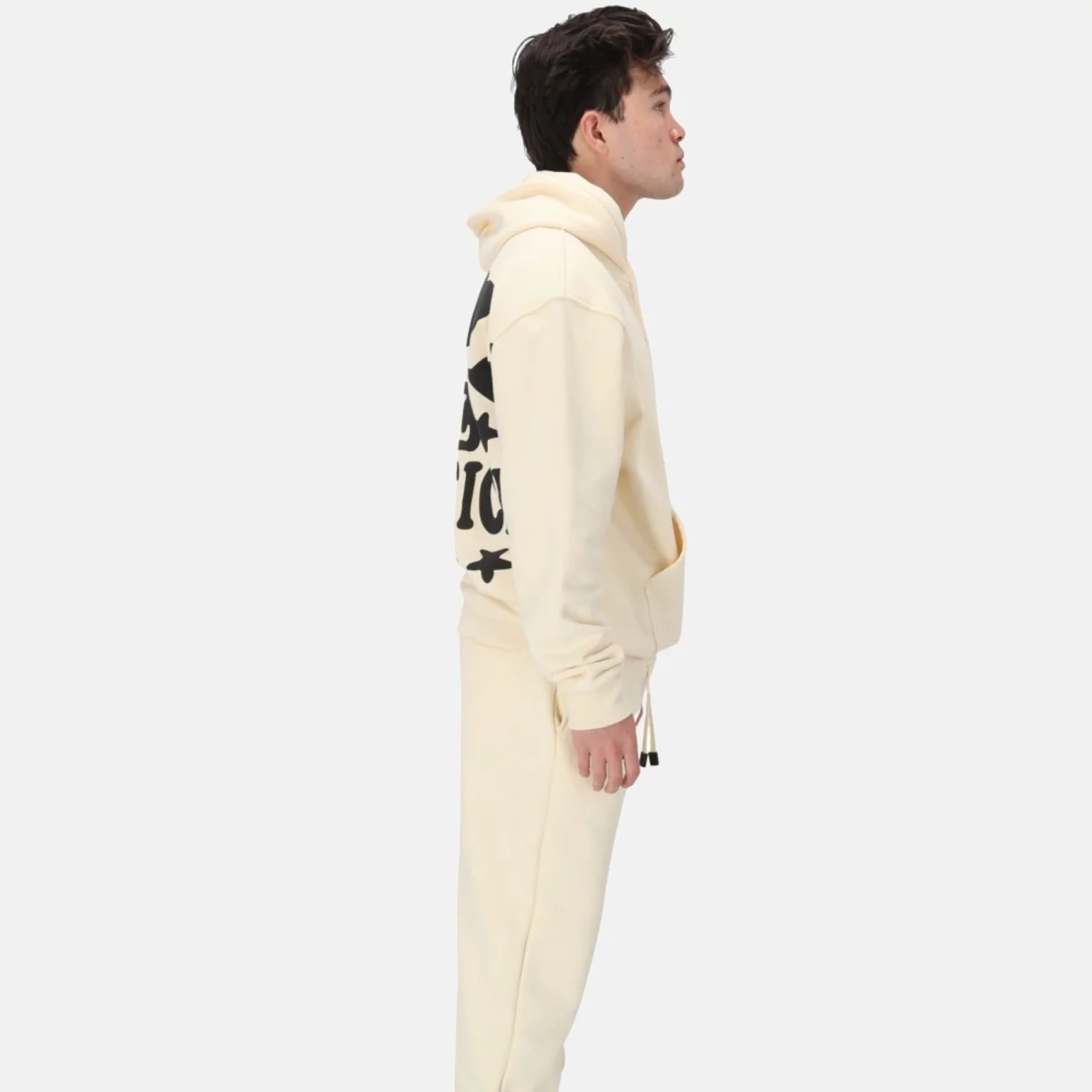 Good Practice - Good Practice Logo Fleece Hoodie Unisex Φούτερ - BEIG-BLACK (0341)