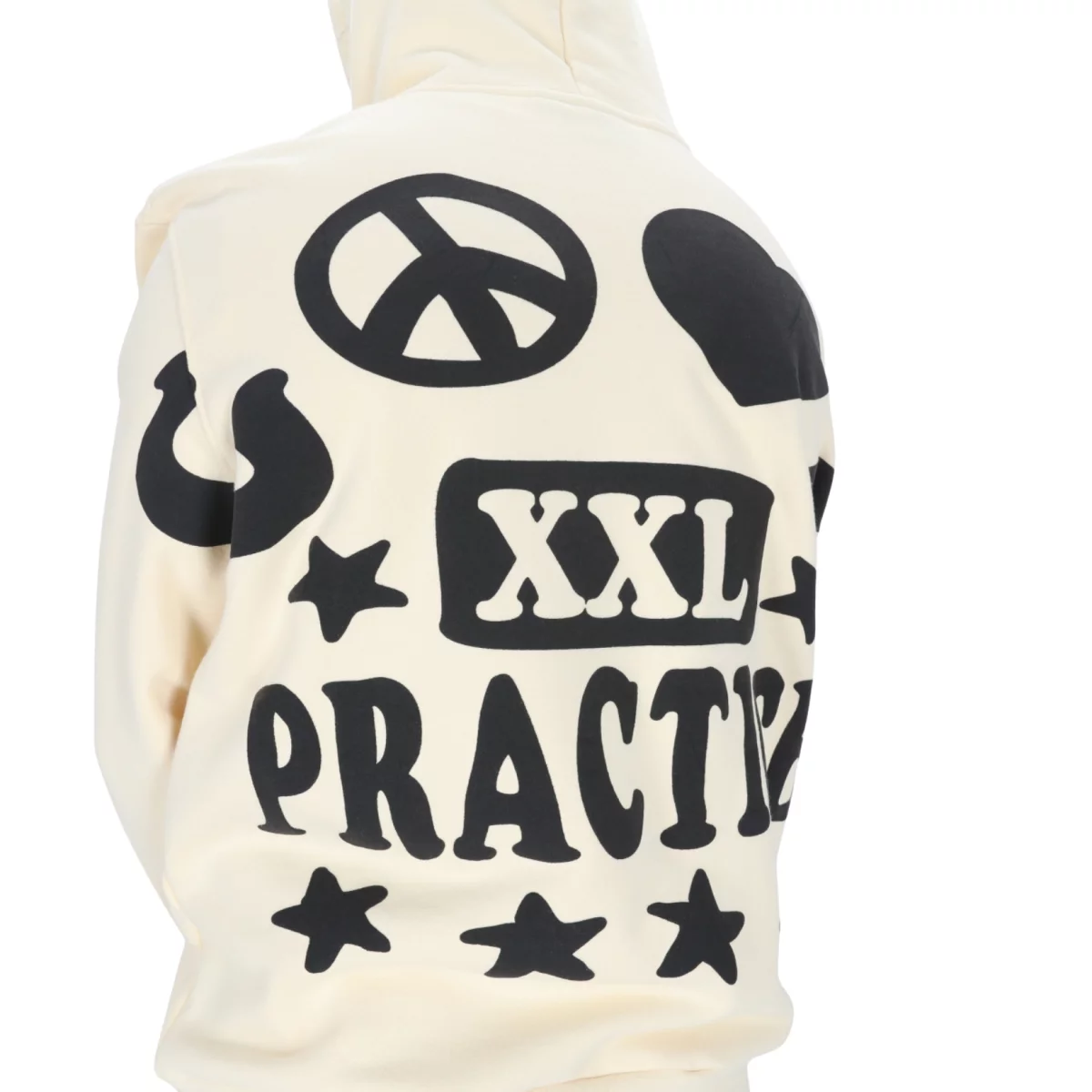 Good Practice - Good Practice Logo Fleece Hoodie Unisex Φούτερ - BEIG-BLACK (0341)