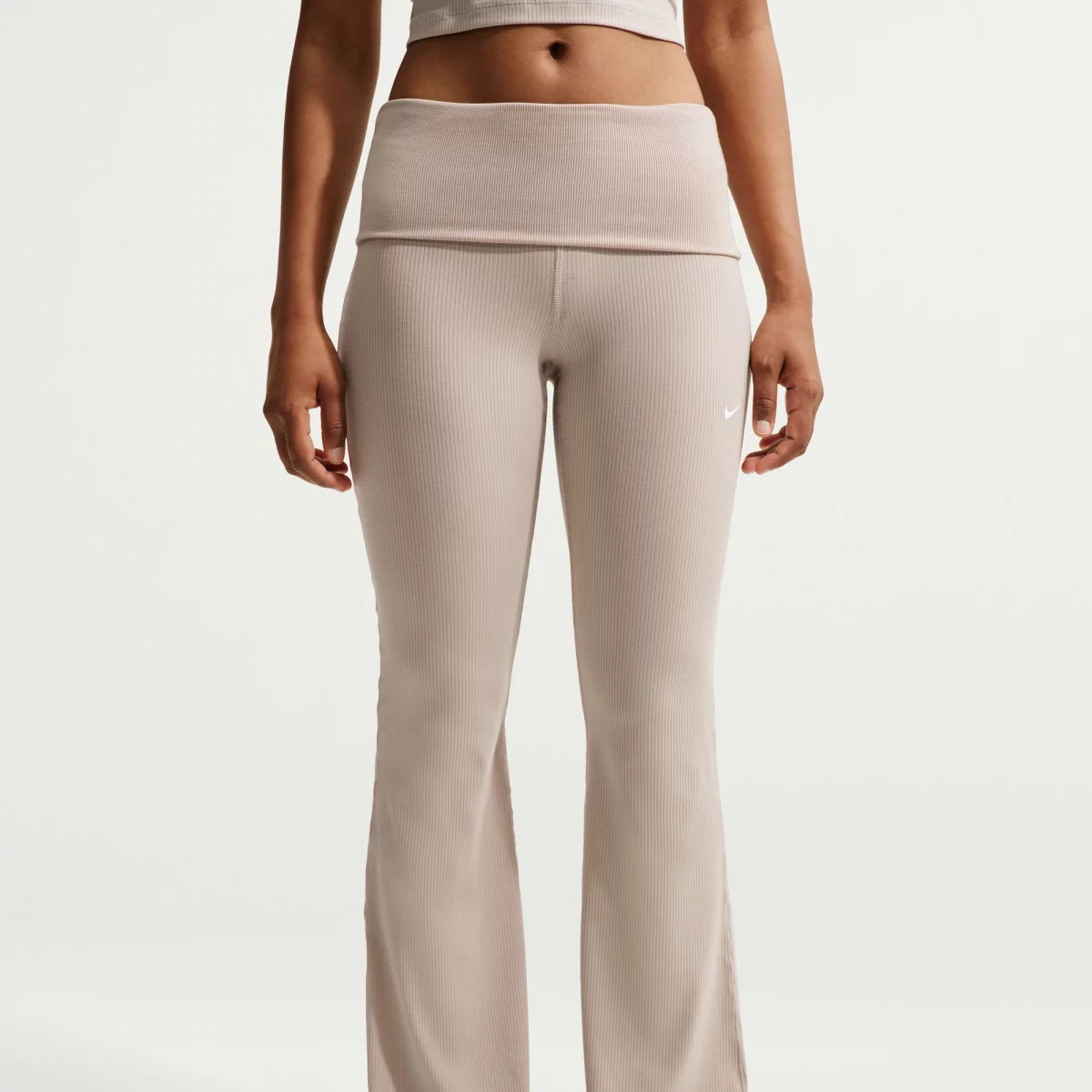 Nike - Nike Sportswear Chill Knit Γυναικείο Παντελόνι Φόρμας - BEIGE (0022)
